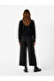 Comfortable Fit Pleated Pocketed Balloon Cut Fabric Trousers - 3