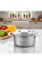 Pro Tri Ply Deep Pot Steel 24 cm