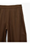 Normal Waist Side Pocket Barrel Fabric Trousers - 7