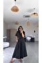 Black Pleated Skirt Look Premium Trousers - 3