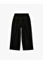 Comfortable Fit Pleated Pocketed Balloon Cut Fabric Trousers - 6