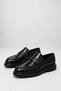 Fv003 Men's Black Genuine Leather Laceless Loafer Eva Sole - Full Fit - 4