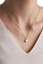 Women's Curved Star Model Gold Necklace, Minimal Necklace - 2