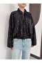 Sequined Oversized Women's Jacket – Zippered Sparkling Stylish Top |   F2026 - 5