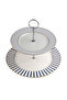 Navy Blue 2-Tier Serving Tray - 2