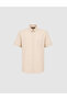 Beige Regular Fit Short Sleeve Shirt 50320916-Vr011 - 7