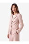 Wide Collar Pocket Detailed Buttoned Blazer Jacket - 2