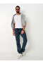 Regular Fit Light Navy Blue Stretch Fabric Jeans - 3
