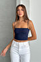 Modal Covered Crop Blouse with Rope Straps - 4