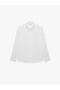 Classic Collar Cotton Blend Buttoned Long Sleeve Basic Shirt - 6