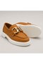 Genuine Leather Mustard Luxury Buckle Detailed Very Light Comfortable Daily Women's Shoes - 7
