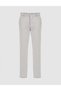 Light Gray Slim Fit Canvas Trousers 50321843-Vr001 - 7