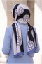 Women's Luxury Medina Silk Shawl Black - 7