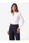 Classic Collar Cotton Blend Buttoned Long Sleeve Basic Shirt - 2