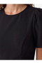 Round Neck Short Balloon Sleeve Mini Dress - 5