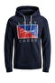 Men's Navy Blue Printed Men's Sweatshirt 12146000-Eclipse