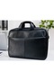 Leather Laptop Bag 17.3 Inch Shockproof Document & Office Bag with Shoulder Strap