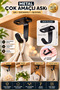 10 Pcs J Model Mini Metal Hanger with Black Screw Bathroom Kitchen Cabinet Metal Ceiling Hook Towel Hanger - 2