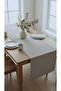 Velvet Textured 40X140 Premium Stone Color Plain Polyester Table Runner - 2