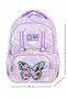 Butterfly Patterned Triple Girls' Primary School School Bag Set (Bag Thermal Lunch Bag Pen Holder) - 6