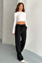 Soft Textured Lace-Up Comfortable Pants - 4