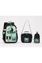 T-Rex Dinosaur Printed Boys' Primary School School Bag Thermal Lunch Bag Pencil Holder Set of 3