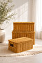 Bamboo/Rattan 3-Piece Multi-Purpose Wicker Organizer/Organizer/Basket/Bathroom Organizer - 5