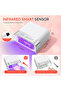 EU 168W UV LED Nail Lamp with Smart Sensor, Removable Magnetic Base and 4 Timer Modes for Effortless - 6