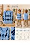 Baklava Patterned Baby Sweater - 6
