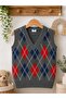 Baklava Patterned Baby Sweater - 2