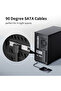 0.5M black Genuine SATA III Cable 6.0 Gbps Sata 3 Sata III Cable Cable with Locking Latch Angle Sata - 2