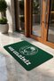 Door Mat 45X70Cm Non-Slip Base Indoor Outdoor Barber Men's Hairdresser Green