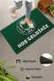 Door Mat 45X70Cm Non-Slip Base Indoor Outdoor Barber Men's Hairdresser Green - 3