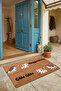 Door Mat 45X70Cm Non-Slip Base Decorative Indoor Outdoor Yellow Black Kitten Cats