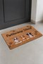 Door Mat 45X70Cm Non-Slip Base Indoor Outdoor Triple Cute Puppies - 2