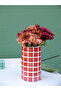Handmade Mosaic Cylinder Vase |   Ceramic Material Modern Decor - 7
