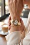 Vintage Women's Wristwatch with Roman Numerals Gold Pl-1502B1X - 2