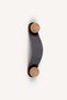 Black Wooden Detailed 96 mm Leather Handle