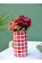 Handmade Mosaic Cylinder Vase |   Ceramic Material Modern Decor - 6