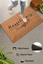 Door Mat 45X70Cm Non-Slip Base Decorative Indoor Outdoor Black Pencil Hearted - 3