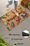 Wooden Carved Themed Welcome Door Mat with Butterfly 45x70cm - 3