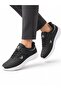 Men's Waterproof Non-Slip Nylon Sole Sneaker Shoes-Black White - 2