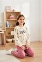 Girl's Joyful Patterned School Daily Tracksuit Set Esf7034 - 5