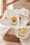 Auntie's Honey Printed 5-Piece Baby Hospital Discharge Set 100% Cotton Newborn Bodysuit Set Auntie Themed - 3