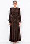 2027 Silk Cupra Dress - Coffee