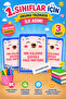 Large Size Guidebook with Lines - 1St Class Vertical Basic Letters, 3 Pieces