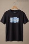 Men's Talented Text Printed Flexible Black T-Shirt - 2