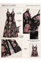 Special Design Black Lace Embroidered Floral Patterned Slit Nightgown - 4