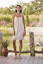 Floral Patterned and Lace Detailed Dressing Gown Set - 5