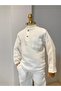 Boy's Ecru Double Muslin Set Umrah Set - 6